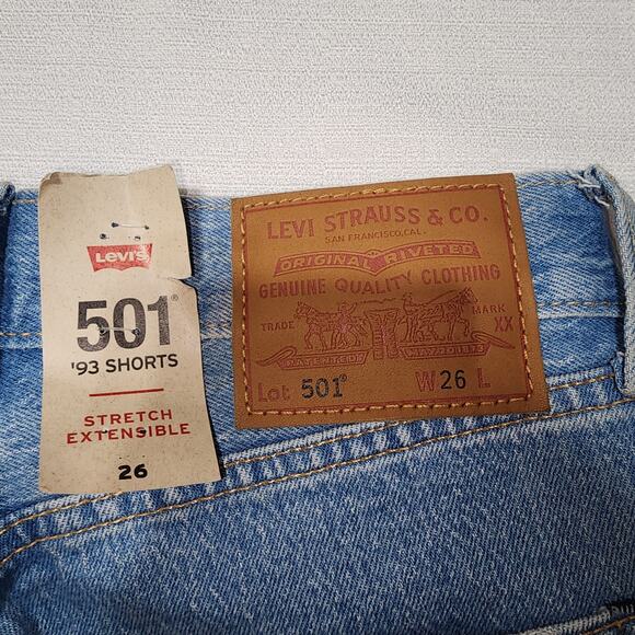 Levi's 501 93 shorts stretch extensible 26'' button-fly - Picture 5 of 8